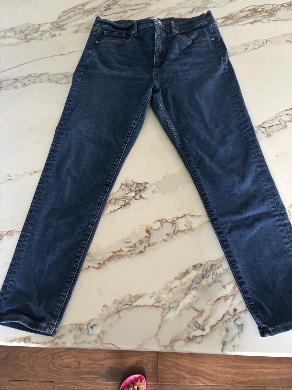 LOFT Dark Blue Ankle Jeans